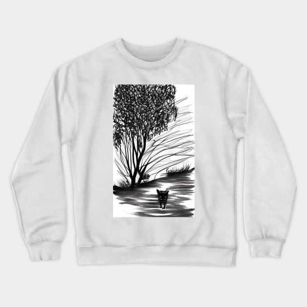 Black and White Dreams Crewneck Sweatshirt by thegazelstore